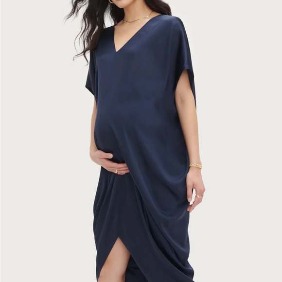 HATCH Collection Navy Riviera Dress O/S Maternity - Picture 3 of 5
